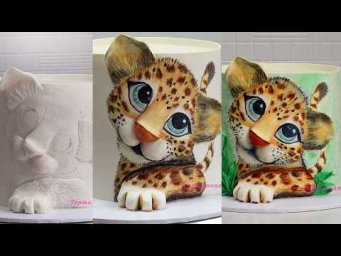Учимся рисовать на торте  Большой мастер класс/Learning to Draw on a Cake