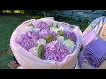 Сборка зефирного букета с гортензиями!