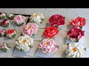 Заготовки на зефирный букет из пионов!!!