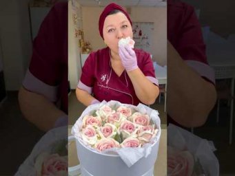 Зефирные розы можно есть #зефирныйбукет