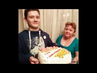 Кремовое украшение торта с мастичной надписью