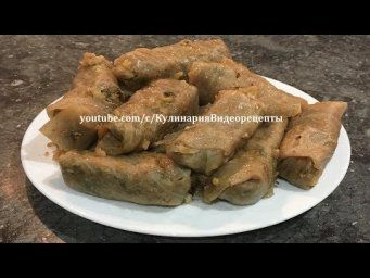 Голубцы без мяса.  Азербайджанская кухня  (яланчи долма)