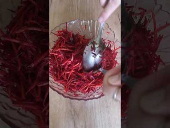 Салат по-корейски из свеклы рецепт ВИТАМИННЫЙ #рецепты #рецепт