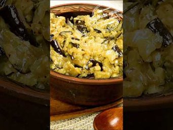 Быстрая закуска из баклажанов. Просто и очень вкусно