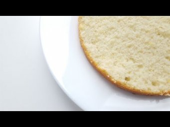 Ванильный бисквит на кипятке 