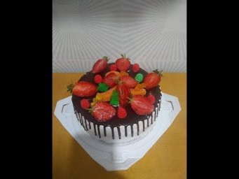 Торт со свежей клубничкой