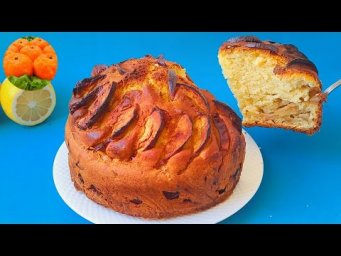 Шарлотка "КАРАВАЙ". Пышная, много яблок, мало теста. УДАЧНЫЙ рецепт на скорую руку. Яблочный пирог