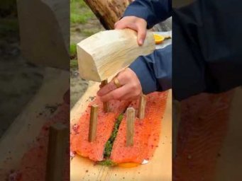 Рыба на костре да в хорошей компании