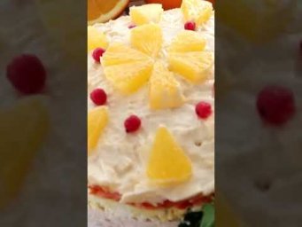Слоеный салат с курицей, апельсином и морковкой по корейски #простые_рецепты  #светлана_герасимова