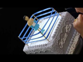подписываем торт карнетом