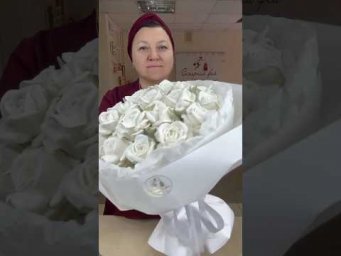 Зефирный букет Белые Розы #зефирныйбукет