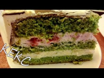 Изумрудный бисквит со ШПИНАТОМ|Эффектно|Полезно|Кексик CUPCAKES