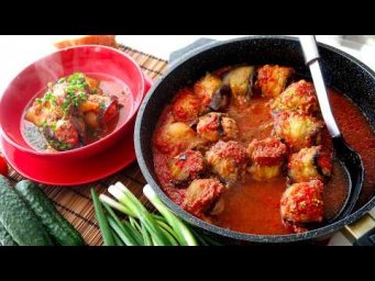 Мясные котлеты в баклажанных слайсах