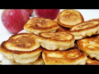 Пышные ОЛАДЬИ с ЯБЛОКАМИ 