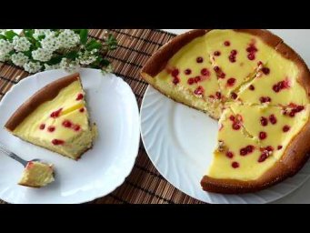 Пирог ватрушка  Мало теста и много творожной начинки