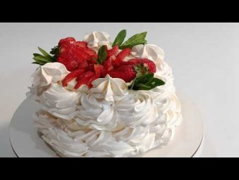 Торт Павлова на Швейцарской меренге!  Украшение и разрез!!!