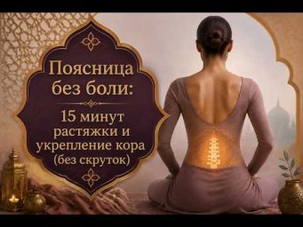 Поясница без боли - укрепление кора и растяжка (без скруток).