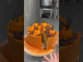 Морковный торт с апельсиновой пастой 