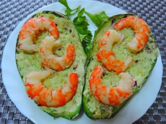 Очень вкусная закуска с КРЕВЕТКАМИ в АВОКАДО.