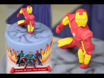 Торт "Железный человек" / Iron Man Cake - Я - ТОРТодел!
