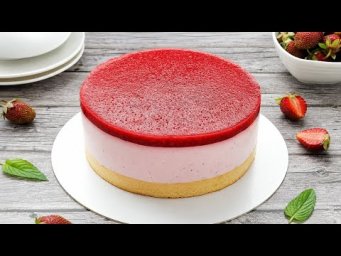 Этот торт можно даже на диете! Всего 76 калорий желейный ПП ТОРТ с клубникой